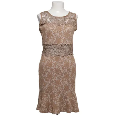 Jurk (Bruin) van Oxygene Katoen, Elastaan, Polyester