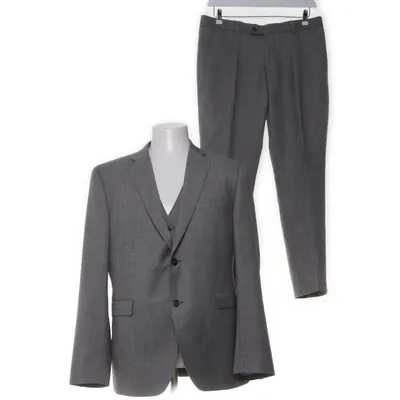 Kostym (Grå) från Bläck Polyester, Viskos, Ull