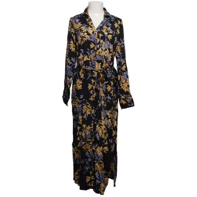 Skjortekjole (Sort, Gul, Lilla) fra Kaffe Viscose