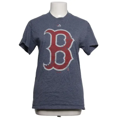 T-shirt (Gris, Rouge) de Majestic Coton, Polyester