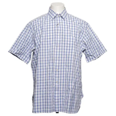 Chemise à manches courtes (Bleu, Blanc) de Charles Tyrwhitt Coton