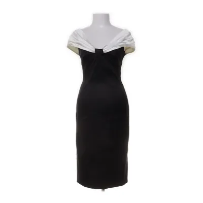 Jurk (Zwart, Wit) van Karen Millen Acetaat, Elastaan