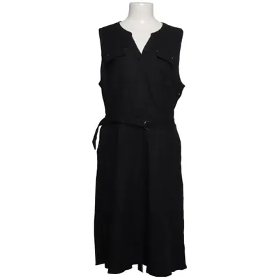 Dress (Black) from M&Co Linen, Polyester, Viscose