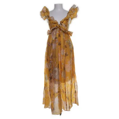 Klänning (Gul, Flerfärgad) från H&M Bomull, Lyocell, Polyamid