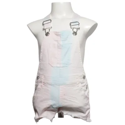Salopette (Rose, Bleu, Blanc) de Denim Co Coton, Élasthane