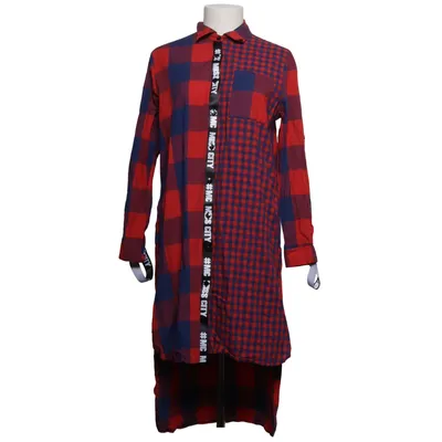 Blousejurk (Rood, Blauw) van Miss City Katoen, Elastaan