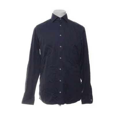 Shirt (Blauw) van Riley Katoen, Wol