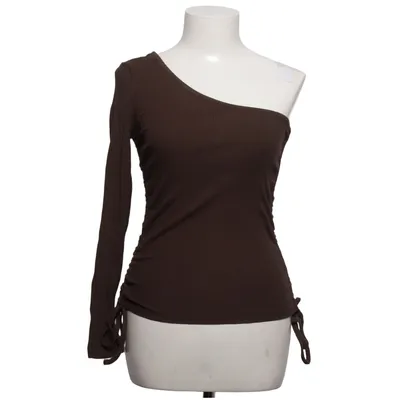 Top (Brun) fra NA-KD Reborn Elastan, Viscose