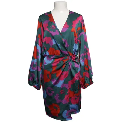 Wrap dress (Green, Multicolored) from Retro & Icone Polyester