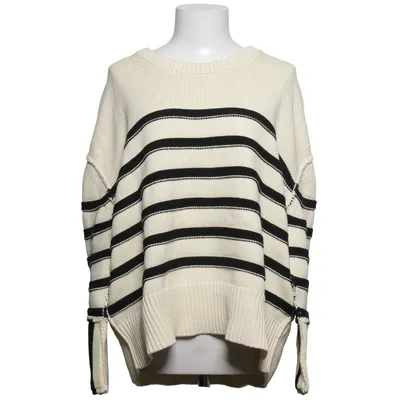Sweater (Hvid, Sort) fra Dagmar Økologisk bomuld, Polyamid