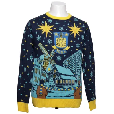 Julesweater (Blå, Flerfarvet) Akryl