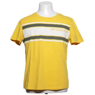 T-shirt (Jaune, Blanc) de Tom Tailor Denim Coton