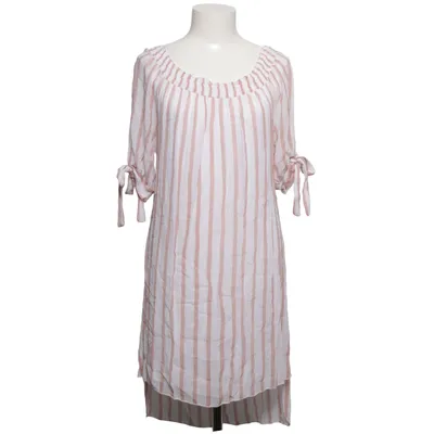 Klänning (Rosa, Vit) från Pura Seta Elastan, Silke, Viskos