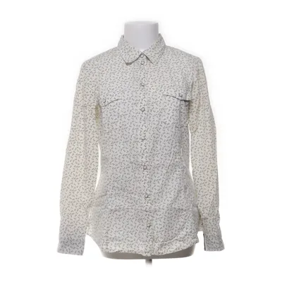 Chemise (Blanc, Bleu) de ESPRIT Denim Coton