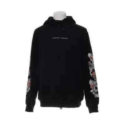 Hoodie (Black, Multicolored) from Criminal Damage Cotton