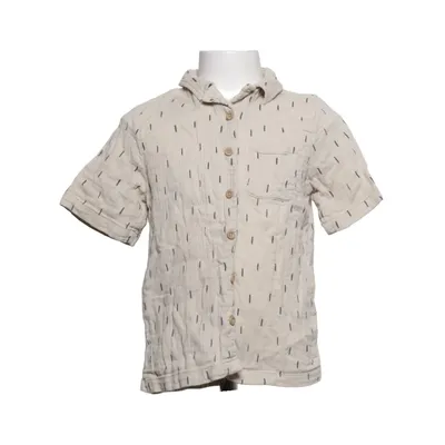 Short sleeve shirt (Beige, Black) from Rikiki Cotton