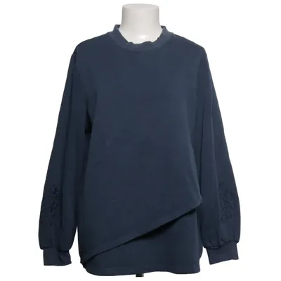 Pull  de grossesse (Bleu) de Mama Coton biologique, Polyester recyclé