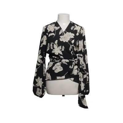 Wikkelblouse (Zwart, Beige) van Happy Holly Polyester