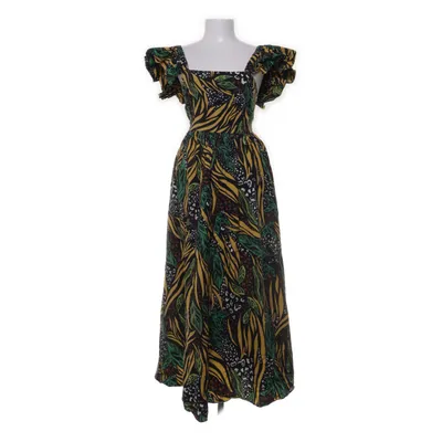 Maxi jurk (Zwart, Meerkleurig) van H&M Trend Lyocell, Polyester, Katoen