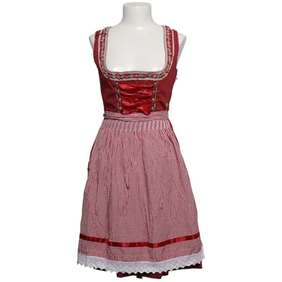 Dirndl (Rood, Wit) van Marjo Katoen, Polyester