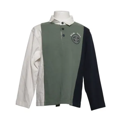 Rugby shirt (White, Green, Black) from Name It Organic cotton