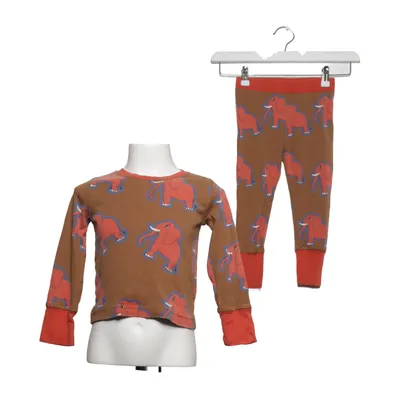 Pyjamas (Brun, Röd) från Mini Rodini Bomull