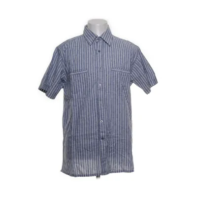 Kortärmad skjorta (Blå, Vit) från Atlant Bomull, Linne