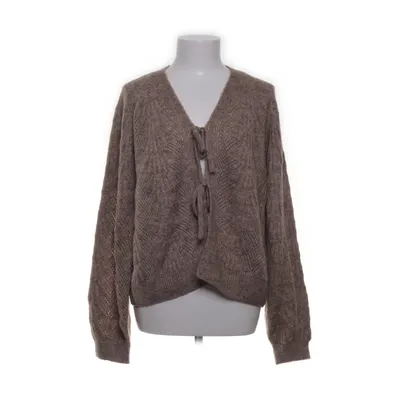 Slå om-cardigan (Beige) fra Object Akryl, Genanvendt polyester, Uld