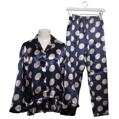 Pyjama (Bleu, Beige) Soie