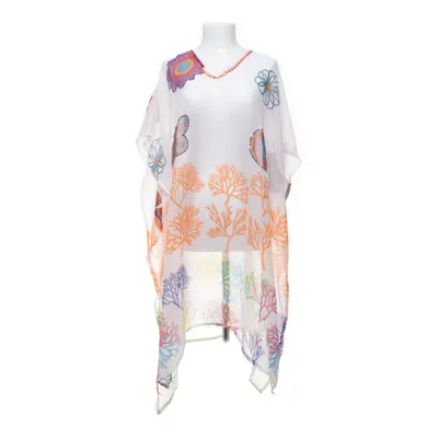 Beach dress (White, Multicolored) from Indian Emporium Viscose