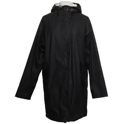 Regnfrakke (Sort) fra Strøva Polyester, Polyurethan