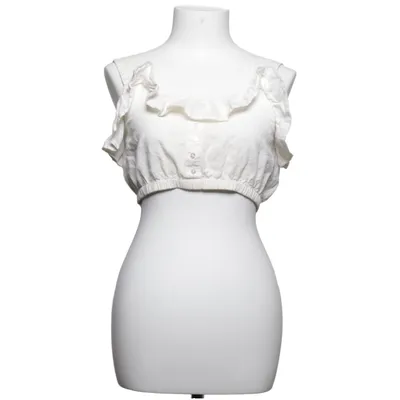 Crop top (White) from Bik Bok Cotton, Linen
