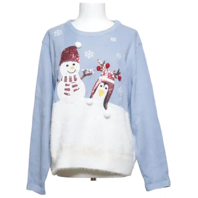 Jultröja (Blå, Vit, Flerfärgad) från KappAhl Akryl, Polyester