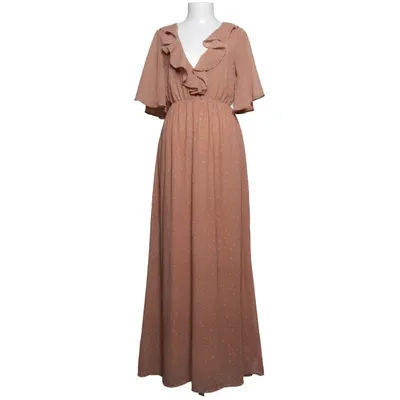Maxikjole (Beige, Hvid) fra Boohoo Polyester