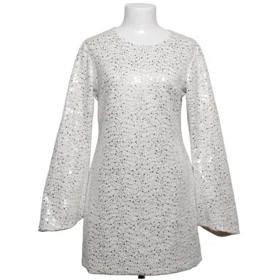 Cocktail dress (Beige, Silver) from F. Fashion Elastane, Polyester