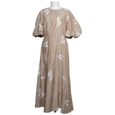 Långklänning (Beige, Vit) från Skall Studio Ekologisk bomull, Silke