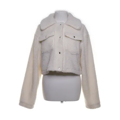 Fleecejakke (Hvid) fra Linn Ahlborg x NA-KD Acetat, Kunstpels, Polyester