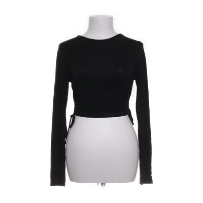 Crop top (Svart) från PrettyLittleThing Elastan, Viskos