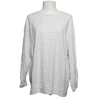 Långärmad t-shirt (Vit, Grå) från Dazy Bomull, Elastan