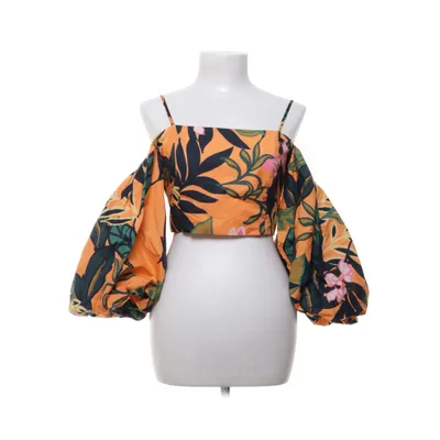 Crop top (Orange, Flerfärgad) från H&M Trend Bomull, Viskos
