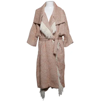 Coat (Orange, White) from By Malene Birger Acrylic, Polyester, Wool