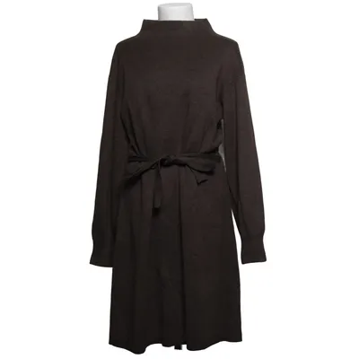 Jurk (Bruin) van Dobber Polyamide, Polyester, Viscose