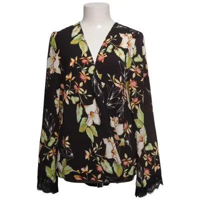 Slå-om bluse (Sort, Flerfarvet) fra Lovedrobe Polyester