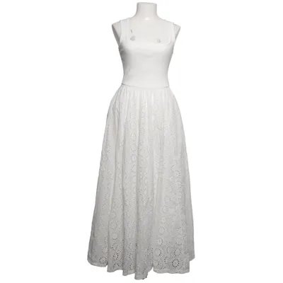 Robe longue (Blanc) de Paige Coton, Élasthane
