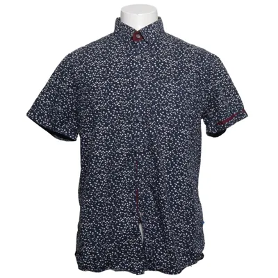 Short sleeve shirt (Blue, White, Multicolored) from D555 Cotton
