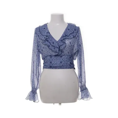 Blus (Blå, Vit) från Zara Polyester