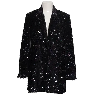 Blazer (Sort, Flerfarvet) fra Second Female Elastan, Polyester