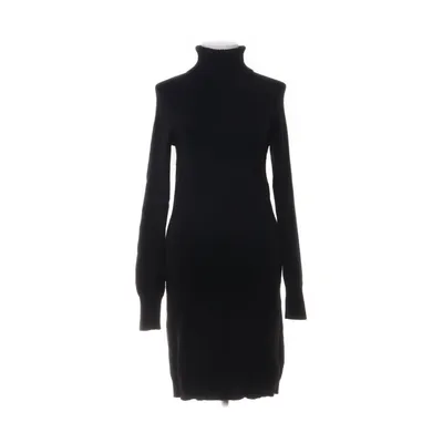 Jurk met col (Zwart) van Saks Fifth Avenue Kasjmier, Nylon, Wol, Viscose