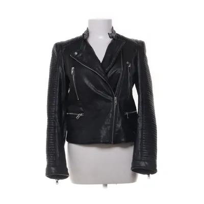 Bikerjack (Zwart) van Zara Basic Outerwear Polyester, Polyurethaan
