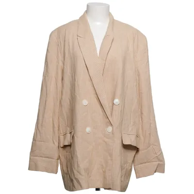 Kavaj (Beige, Vit) från Collection Pimkie Linne, Polyester, Viskos